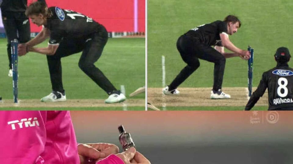 NZ VS SL 1st ODI : Head-spinning episode, batsman not out as bell lights off, watch