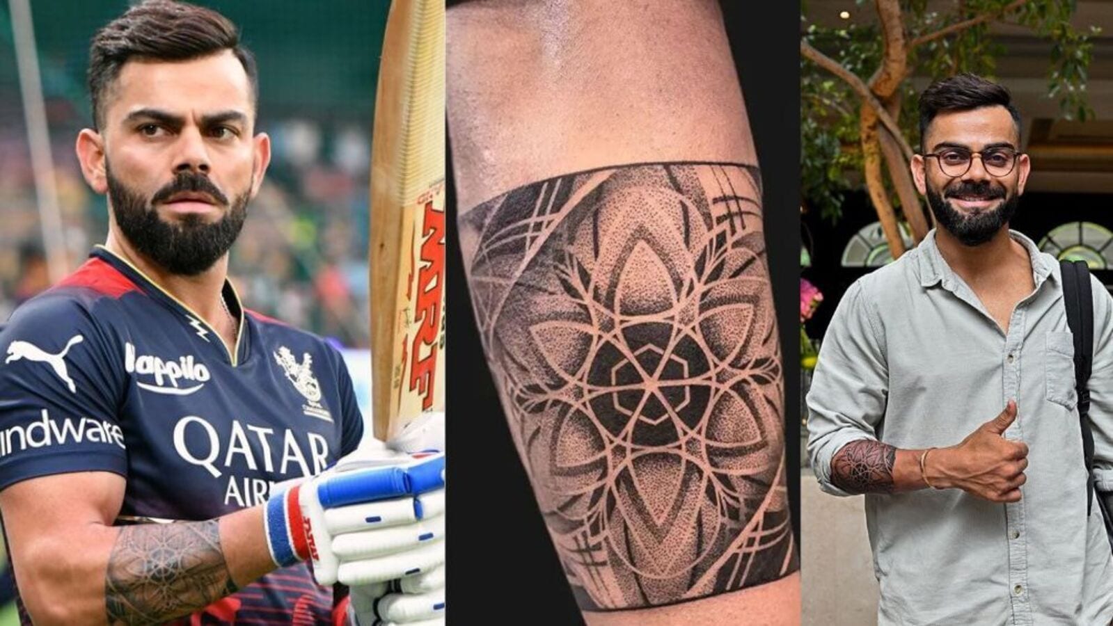 Virat Kohlis recent tattoo serves as a potent symbol of his spiritual path   Sportzcraazy