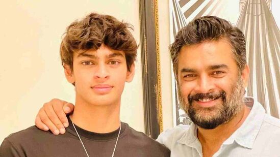 R Madhavan And His Son
