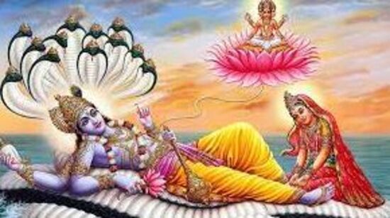 श्रीविष्णू आणि माता लक्ष्मी