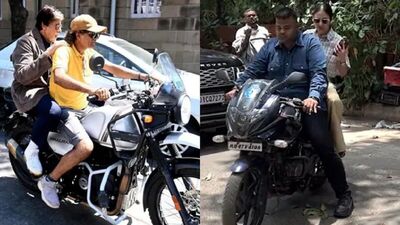 Amitabh Bachchan and Anushka Sharma Bike Ride 