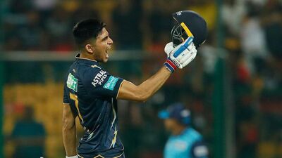 Shubman Gill century vs MI