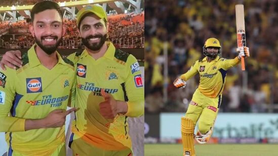 ravindra jadeja gift winning bat to ajay mondal