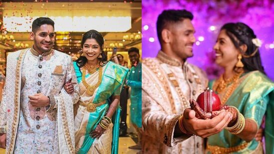 Tushar Deshpande Nabha Gaddamwar engagement