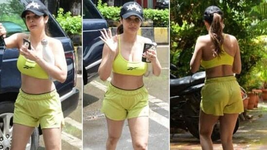 फिटनेस फ्रीक मलायका अरोरा पुन्हा एकदा दिवा योगाच्या बाहेर पापाराझींद्वारे स्पॉट झाली. मलायकाने पुन्हा एकदा तिच्या वर्कआउट लूकने तिच्या चाहत्यांना थक्क केले आहे. चला मलायकाचे हे खास फोटो पाहूया.&nbsp;