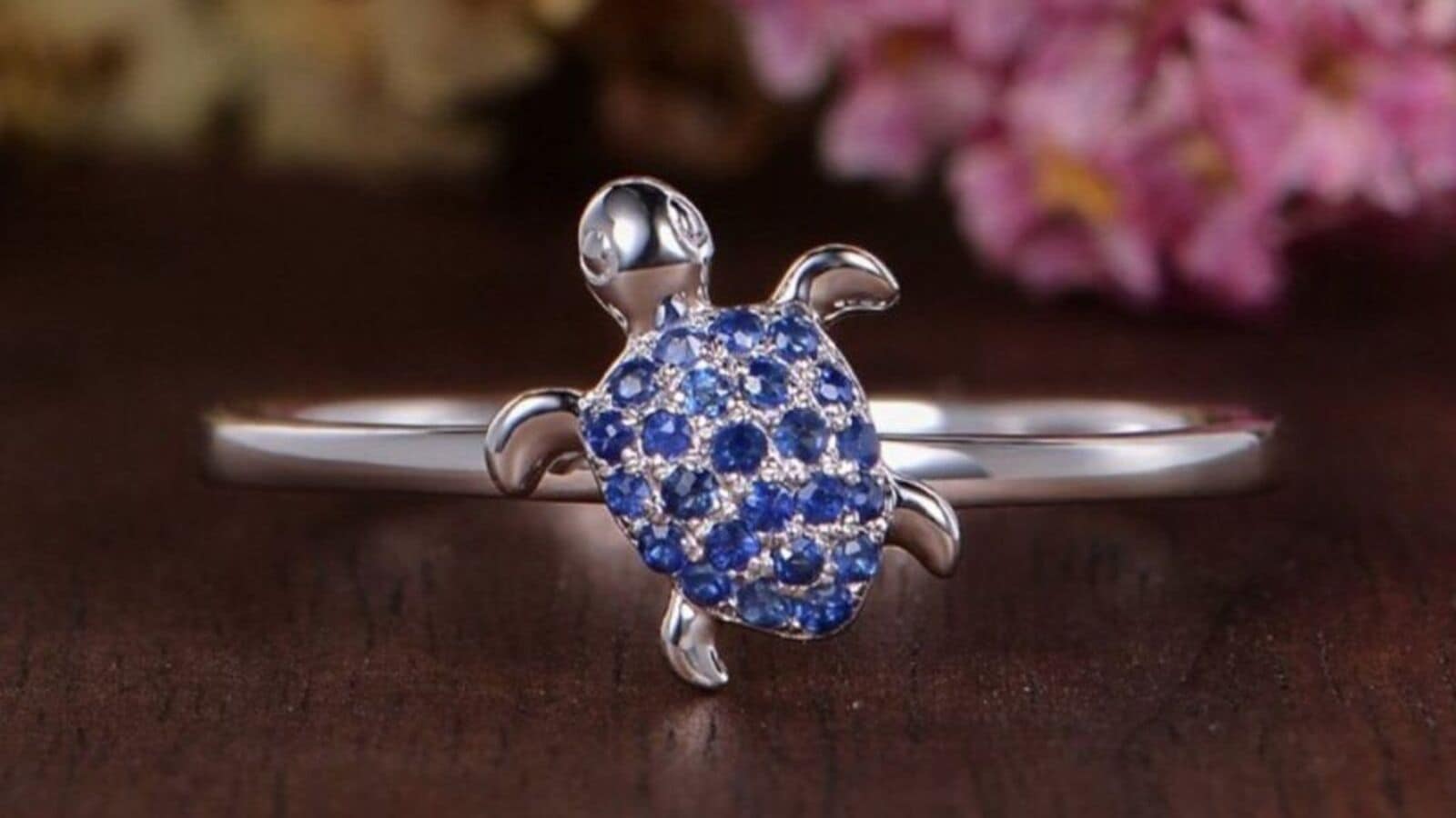 Crystal Turtle Ring - R61