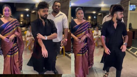 Adil Khan Durrani spotted with Tanushree Dutta 
