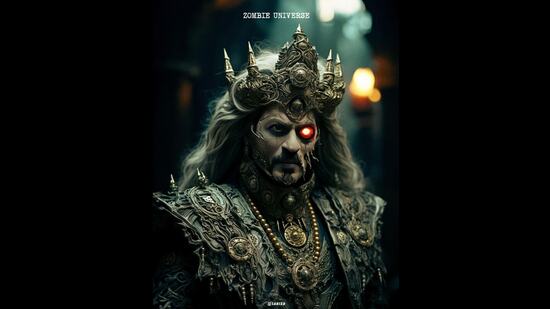 झॉम्बी चित्रपट आवडणाऱ्या लोकांचा चाहता वर्ग वेगळाच आहे. जर, शाहरुख खान एखाद्या झॉम्बी चित्रपटाचा भाग असता, तर कदाचित तो असाच दिसला असता. झॉम्बी चित्रपट आवडणाऱ्या लोकांचा चाहता वर्ग वेगळाच आहे. जर, शाहरुख खान एखाद्या झॉम्बी चित्रपटाचा भाग असता, तर कदाचित तो असाच दिसला असता.