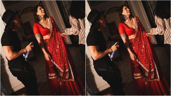 Alia Bhatt in red saree: आलियाचे लेटेस्ट फोटो सेलिब्रिटी फॅशन स्टायलिस्ट एमी पटेलने तिच्या इंस्टाग्रामवर शेअर केले आहेत.