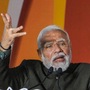 Prime Minister Narendra Modi speaks during celebrations after party's victory in elections to the Legislative Assemblies of Madhya Pradesh, Rajasthan and Chhattisgarh, at BJP headquarters, in New Delhi,