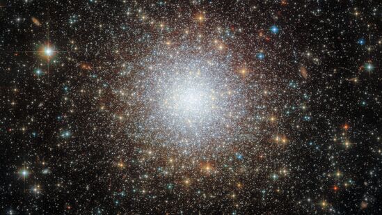 NGC 2210 म्हणून ओळखला जाणारा घनदाट गोलाकार क्लस्टर, जो लार्ज मॅगेलॅनिक क्लाउड (LMC) मध्ये स्थित आहे, जेम्स वेब टेलिस्कोपने याचे छायाचित्र टिपले असून नासाने ते ८ &nbsp;डिसेंबर २०२३ रोजी &nbsp;प्रसिद्ध केले.&nbsp;