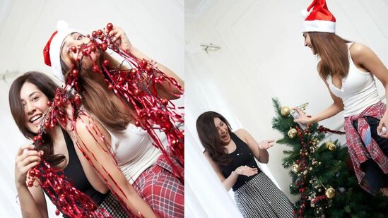 बी टाऊनची बेस्टफ्रेंड जोडी वाणी कपूर आणि राशी खन्ना एकत्र ख्रिसमस साजरा करताना दिसली आहे.