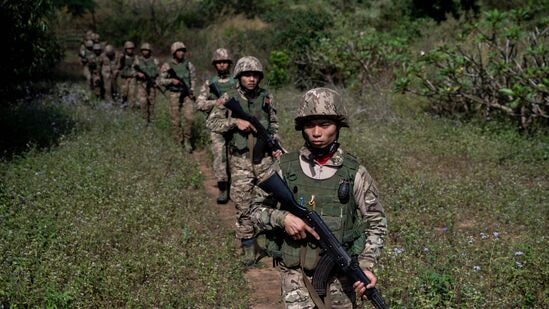 Myanmar soldiers fled in India
