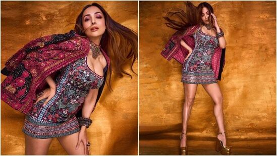 सध्या सोशल मीडियावर मलायकच्या या फोटोंनी तापमान वाढवले आहे.