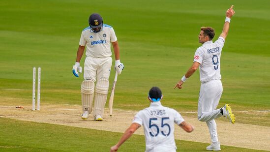 James Anderson Bowled Rohit Sharma