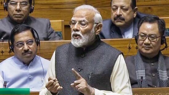 Prime Minister Narendra Modi replies to the 'Motion of Thanks' on the President's address in Lok Sabha.