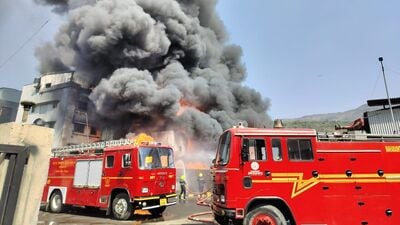 Navi Mumbai MIDC Chemical company Fire