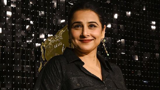 Bollywood actress Vidya Balan attends a party to celebrate the success of Indian Hindi-language action drama film 'Animal', in Mumbai on January 6, 2024. (Photo by SUJIT JAISWAL / AFP)