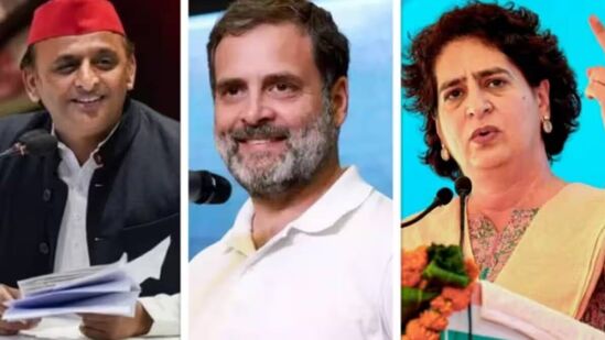 Akhilesh Yadav - Rahul Gandhi - Priyanka Gandhi