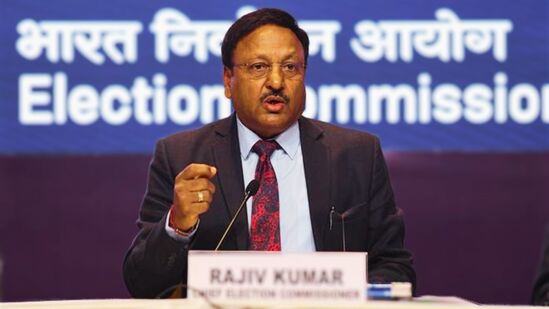 Election Commission Chief Rajiv Kumar