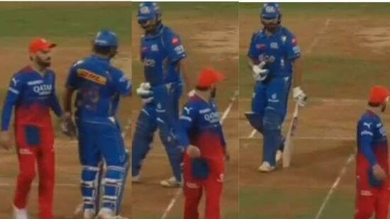 Virat Kohli Rohit Sharma Video विराटनं रोहितला डिवचलं? वानखेडेवर नेमकं काय घडलं? पाहा