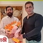 CM Eknath Shinde visited Salman Khan home after shooting incident