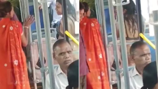 व्हायरल व्हिडीओमध्ये एक महिला बिकिनी घालून दिल्लीतील बसमधून प्रवास करताना दिसत आहे.