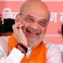 Union Home Minister and BJP leader Amit Shah at an election campaign rally.