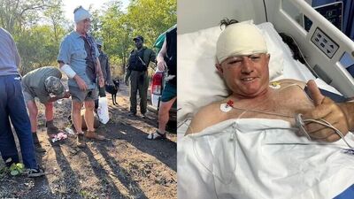Leopard Attack on Zimbabwe Cricketer Guy Whittall : दिग्गज क्रिकेटपटूवर बिबट्याचा हल्ला, पाळीव कुत्र्यानं वाचवला जीव, फोटो व्हायरल