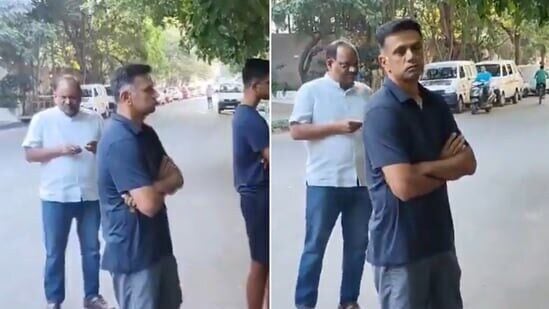 Rahul Dravid, Anil Kumble cast vote : टीम इंडियाचा हेड कोच स्लीपर आणि शॉर्ट्स घालून मतदानासाठी रांगेत, द्रविडच्या साधेपणाचं प्रचंड कौतुक