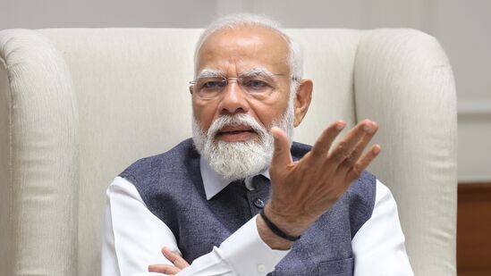 Prime Minister Narendra Modi spoke about the state of the campaign, and the focus of his next government should it return to power.