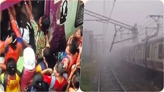 मध्य रेल्वे मार्गावर ओव्हरहेड वायर तुटल्याने रेल्वे सेवा विस्कळीत