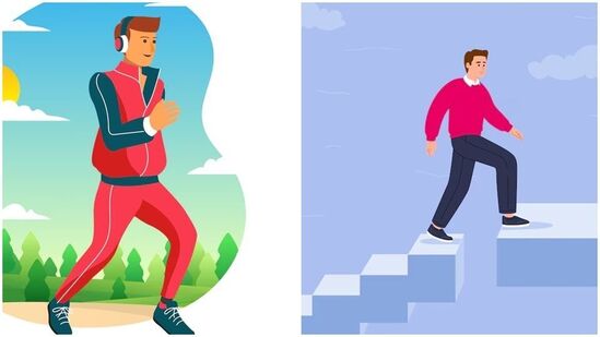 लिफ्टऐवजी पायऱ्यांचा वापर करा. हे सुनिश्चित करेल की आपण शारीरिकरित्या सक्रिय राहाल आणि आपल्या स्नायूंना व्यायाम देखील मिळेल. लिफ्टऐवजी पायऱ्यांचा वापर करा. हे सुनिश्चित करेल की आपण शारीरिकरित्या सक्रिय राहाल आणि आपल्या स्नायूंना व्यायाम देखील मिळेल. 