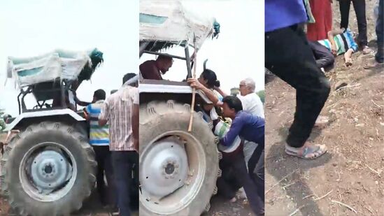 अकोला जिल्ह्यातील तेल्हारा तालुक्यातील सावकाराने एका शेतकऱ्याला ट्रॅक्टरखाली चिरडण्याचा प्रयत्न केला.