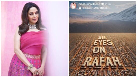'ऑल आइज ऑन रफा' पोस्ट माधुरीने केली डिलिट