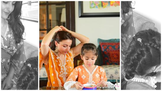 अभिनेत्री सोहा अली खानने आपली मुलगी इनाया नौमी खेमूसोबत दरवर्षीप्रमाणे यंदाही ईद-उल-अजहाचे काही फोटो सोशल मीडियावर शेअर करत चाहत्यांना शुभेच्छा दिल्या आहेत. <p>अभिनेत्री सोहा अली खानने आपली मुलगी इनाया नौमी खेमूसोबत दरवर्षीप्रमाणे यंदाही ईद-उल-अजहाचे काही फोटो सोशल मीडियावर शेअर करत चाहत्यांना शुभेच्छा दिल्या आहेत.</p>
