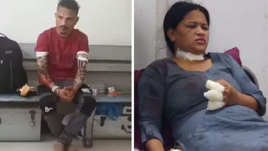 विरार रेल्वे स्थानकावर थरार! पतीनं पत्नीवर केला प्राणघातक हल्ला; धारदार चाकूने कापली हाताची बोटे