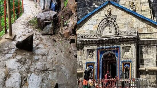 केदारनाथ मंदिर पायी मार्गावर डोंगर खचला, भीषण दुर्घटना; महाराष्ट्रातील दोन भविकांचा मृत्यू