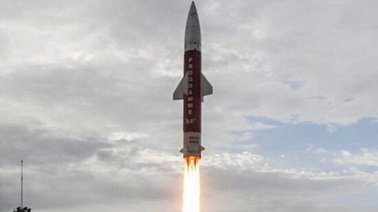 Interceptor Missile चे यशस्वी प्रक्षेपण . (ANI)