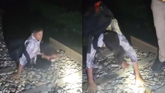 अख्खी ट्रेन अंगावरून गेली तरीही काही झालं नाही!