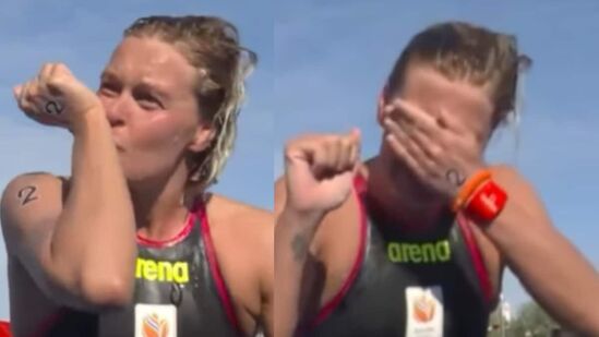 swimmer sharon van rouwendaal : प्रेरणादायी! कुत्र्याच्या प्रेमात जलतरणपटूने जिंकले ऑलिम्पिक सुवर्णपदक, जाणून घ्या
