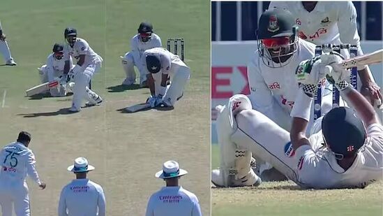 PAK vs BAN : शकिबनं दाखवली चतुराई, बाबर आझम पीचवरच कोसळला, व्हिडीओ एकदा पाहाच!