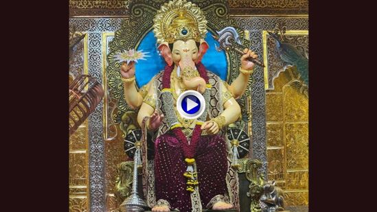 लालबागच्या राजाची पहिली झलक