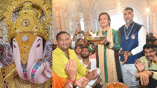अभिनेता विवेक ओबेरॉयने दिला दगडूशेठ' गणपतीला ५० लाख रुपयांचा हिऱ्याचा तिलक