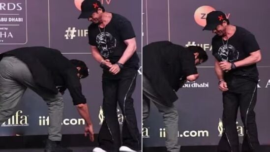 Rana Daggubati Touches SRK Feet