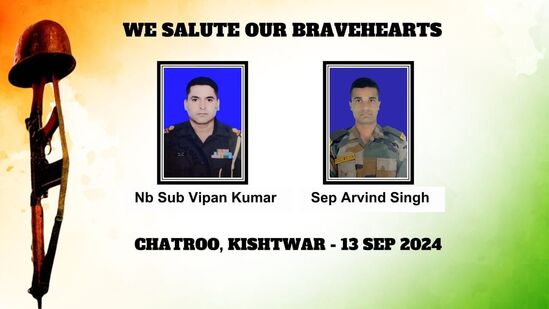किश्तवाडमध्ये सुरक्षा दल आणि दहशतवाद्यांच्या चकमकीत दोन जवान शहीद; दोन दहशतवादी ठार