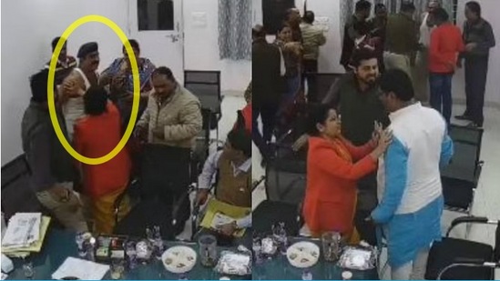 पोलीस अधिकाऱ्याने भर बैठकीत फाडली वर्दी