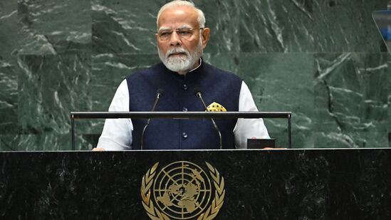यूएनमध्ये बोलताना पंतप्रधान मोदी