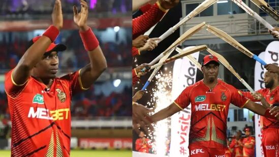 Dwayne Bravo retirement :  डुप्लेसिसचं भाषण ऐकून ड्वेन ब्राव्हो लहान मुलासारखं रडला, दुखापीतमुळे CPL संपण्याआधीच क्रिकेट सोडलं