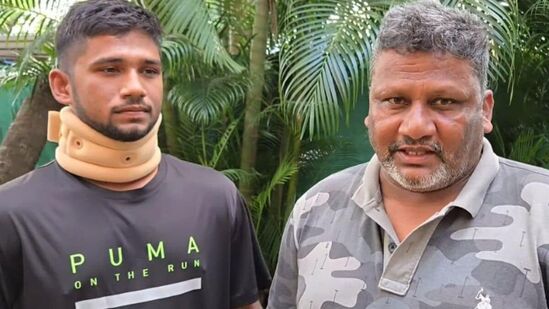 Indian batter Sarfaraz Khan posted a video of his younger brother Musheer and father Naushad on his Instagram story.